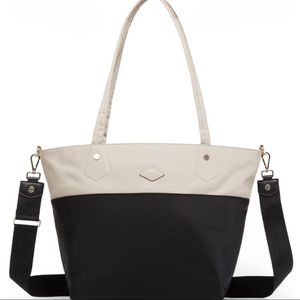 MZ Wallace Soho Tote Dune/Black gold hardware
